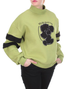 D-5625 Толстовка женская Bluoltre (27% хлопок, 70% полиэстер, 3% вискоза)