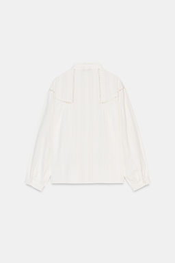 LACE AND PINTUCK SHIRT - Zara фото 15