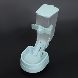 Кормушка для вольера 24 х 12 х 12 см, 2000 мл, голубая - Пижон фото 3