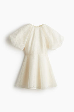 Vestido bordado con tira de anudar