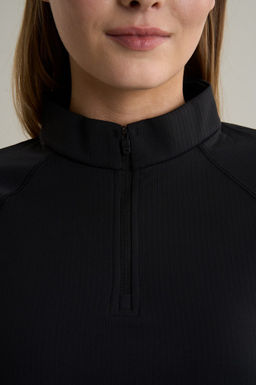 Лонгслив half-zip утепленный Черный ANTA TRN LS Tee фото 7