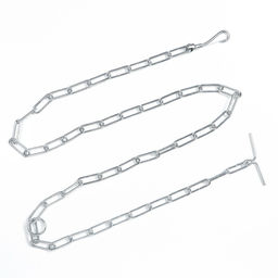 Цепь для привязи собак, сварные звенья, 1,8 м, калибр 40 мм, толщина проволки 3,6 мм - Пижон фото 2