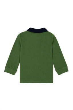 Зеленый базовый свитшот для мальчика - U.s. polo assn фото 2