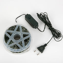 ULD-S20000-2000/DGA WARM WHITE IP20 DEW Гирлянда светодиодная "Роса", 200м. 2000 светодиодов. Теплый белый свет. Провод зеленый. ТМ Uniel