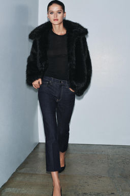 ZW COLLECTION BOOTCUT MID-WAIST JEANS - Zara фото 7