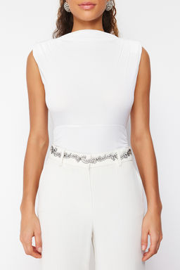 TRENDYOLMILLA Siyah Vucuda Oturan C?tc?tl? Orme Body TPRSS24BD00012  фото 12