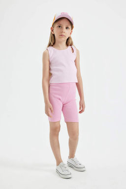 K?z Cocuk Biker Fitilli Kaskorse Tayt - Defacto фото 4