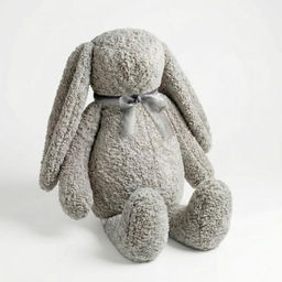 Подушка декоративная арт.4692-11 Заяц УШАСТИК хлопок серый