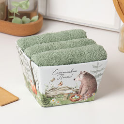 Набор полотенец Этель Счастливой пасхи 35х50 см - 3 шт, 100% хл, махра 340 г/м2  фото 9