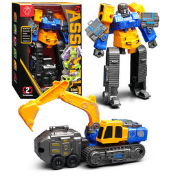 Робот трансформирующийся в экскаватор, в коробке