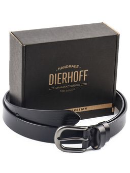 Мужской кожаный ремень Dierhoff ДРК 3051/3-30 Черный