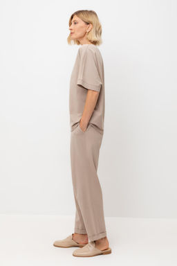 ЕВТ 4132/темно-бежевый брюки жен