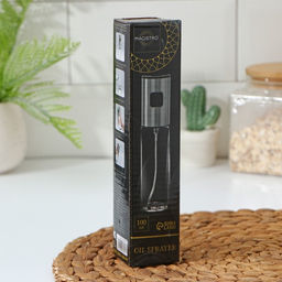 Распылитель для масла и уксуса Magistro Steel, 100 мл, 4.3×18 см, стекло, прозрачный