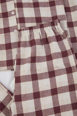 Gul Kurusu Kal?n/K?sl?k Ekoseli Flanel Dokuma Pijama Tak?m? THMAW26PT00196 - Trendyolmilla фото 17