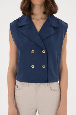 Kad_n Lacivert Sweatshirt Sepette S_rpriz _ndirim - U.s. polo assn фото 6
