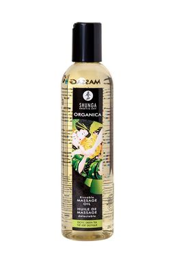 Масло для массажа Shunga Organica Exotic Green Tea, натуральное, расслабляющее, зеленый чай, 240 мл