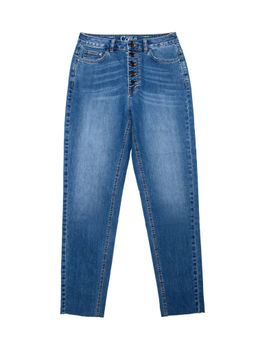 CONTE Eco-friendly джинсы Mom Fit с высокой посадкой CON-189 mid blue