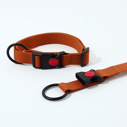 Ошейник для собак биотановый ОШ 40-60 см, коричневый - Пушистое счастье фото 2