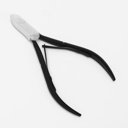 Кусачки маникюрные для кутикулы, двойная пружина, 11 см, длина лезвия-8 мм, чёрные, серебристые