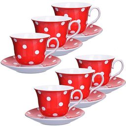 25906 Чайный набор 12пр 220мл фарфор под/уп LR(х6)