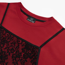 Футболка со съемным топом, Модный тандем (красный 2 в 1) - Charutti фото 12