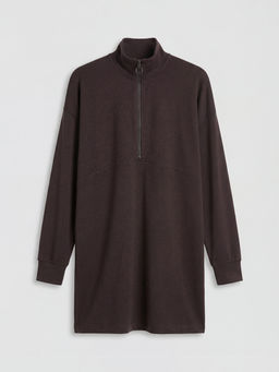 Dik Yaka Soft Touch Kad?n Sweatshirt Tunik