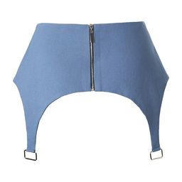 Юбка баска женская джинсовая MIST: Denim, размер 48, синяя