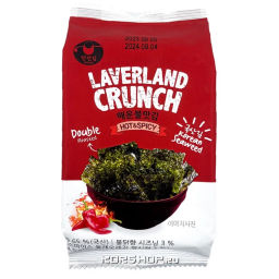 Хрустящая морская капуста с острым соусом Laverland Crunch Manjun, Корея, 4,5 г