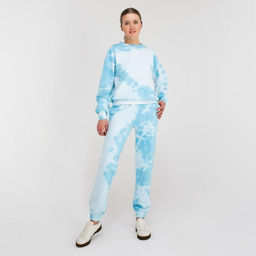 Брюки женские спортивные MINAKU: Casual Collection, голубые, размер 50