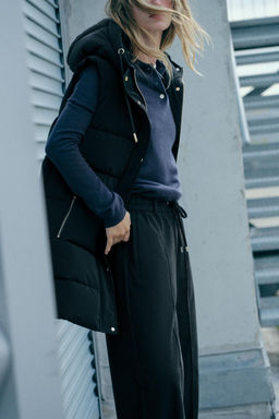 LONG PUFFER GILET - Zara фото 2