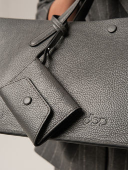 Женская кожаная сумка Dari DBR 31136 мышиный  фото 6