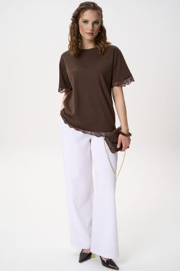 Футболка Бэль (шоколадный) - Эльза фото 3