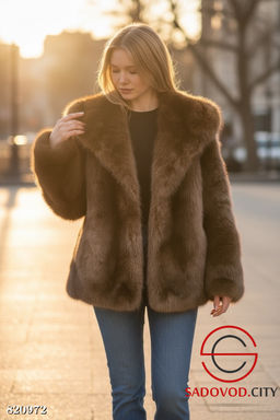 Шуба женская из искусственного меха