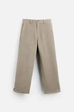 WIDE FIT CORDUROY TROUSERS - Zara фото 7