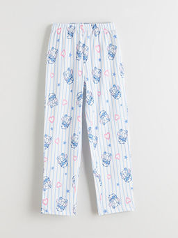 Beli Lastikli Stitch Bask?l? K?z ?ocuk Pijama Alt