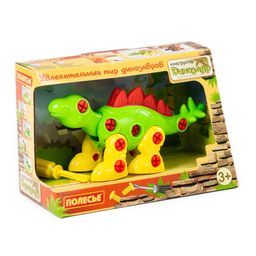 Конструктор-динозавр Стегозавр (30 элементов) (в коробке)