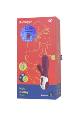 Вибратор Satisfyer Hot Bunny с клиторальным стимулятором, красный  фото 13