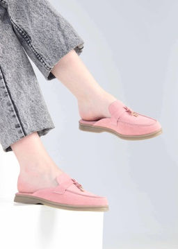 Мюли 1070.2614be. розовый замша