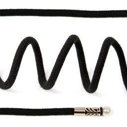 Шнурки TBY декоративные круглые 05мм 130см арт.SLF033.10 цв.черный уп.10шт