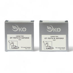 Средство от пота и запаха ног Экотекс, 10 пакетиков по 1.5 г, 2 набора