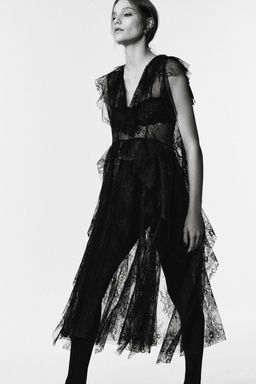 LIMITED EDITION LACE MIDI DRESS - Zara фото 6