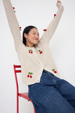 Tas Meyve Islemeli Yumusak Dokulu Triko H?rka TWOAW26HI00039