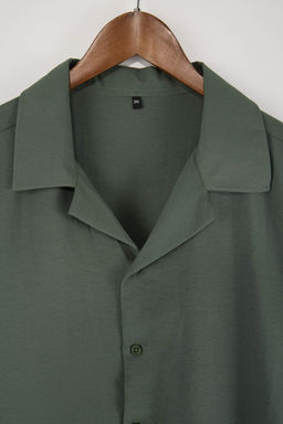 Haki Oversize Erkek Buyuk Beden Gomlek TMNSS26AX00001 - Trendyolmilla фото 2
