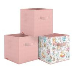 VAL LPY-BOX-2SL Короба стеллажные, без крышки, 28*28*28 см, набор 3 шт., жёлт., ЛЮБИМЧИКИ, шт - Valiant фото 6