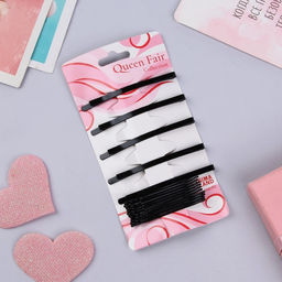 Цена за 4 шт. Невидимки для волос «Классическая коллекция», набор 15 шт., чёрные