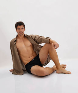 ATLANTIC 3BMH-007 Трусы шорты Basic - набор 3 шт. черный фото 9