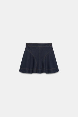 FALDA CORTA DENIM ZW COLLECTION / Azul - Zara фото 19