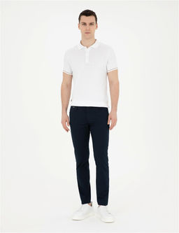 Ekru Slim Fit D__meli Polo Yaka Triko Ti__rt - Pierre cardin фото 4