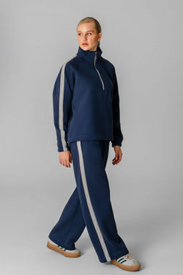 Арт. 2917 Костюм женский с начесом 46-54 (5 шт) Цвет:индиго