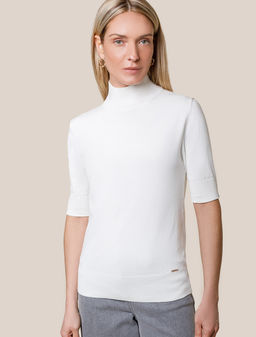 Джемпер тонкой вязки из хлопка с нейлоном - Vilatte фото 6